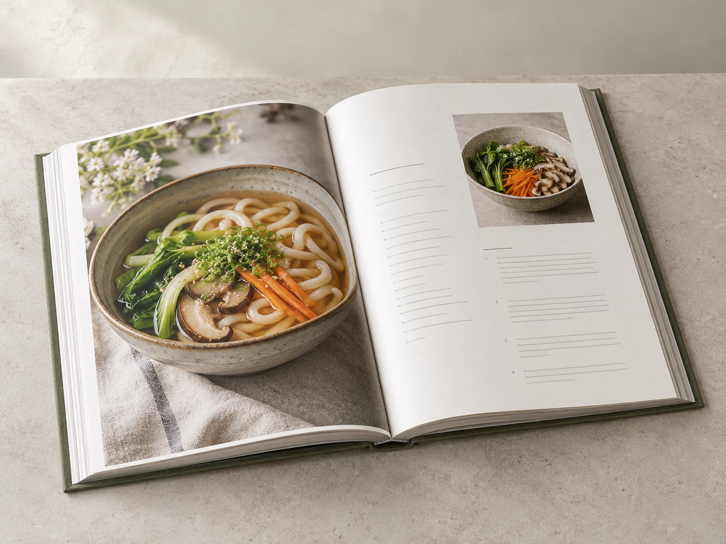 Illustratives Produktbeispiel: Kochbuch für japanische Alltagsküche